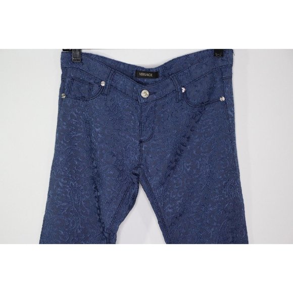 Vintage Versace Womens 30 x 29 Fully Embroidered Soft Pants Rare G1044 - Picture 2 of 11